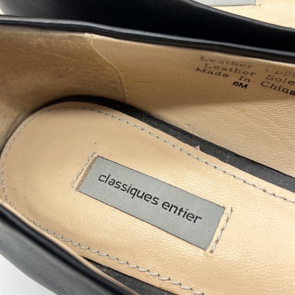 Classiques Entier Black Leather Studded Flats with bows Sz 8. BFL0560B - Picture 4 of 10